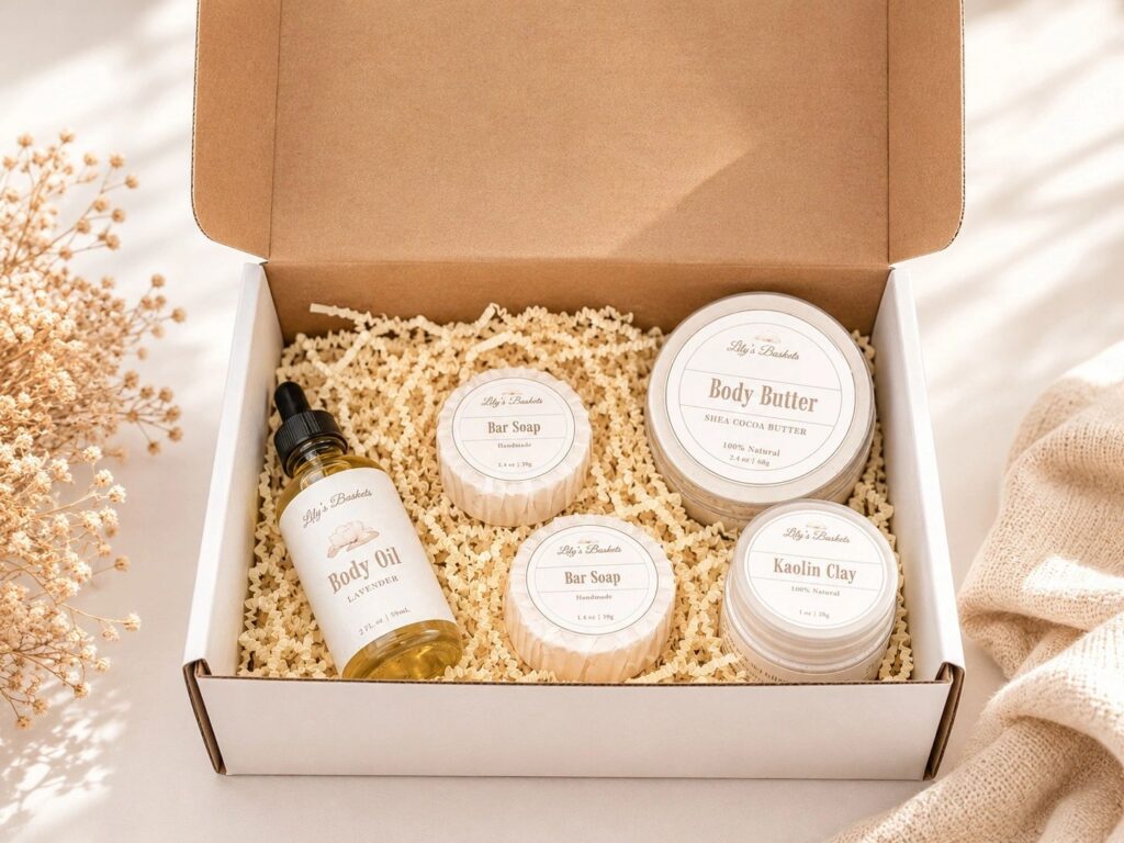 Handmade Spa Gift Basket – Bath & Body Self Care Set